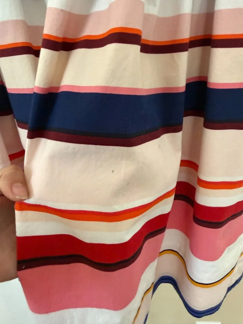 Kate Spade Stripe Shirt Dress Fit & Flare Preppy Cottagecore Mini Size 0